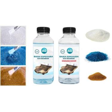 Imagem de Resina Baixa Espessura 1KG + 3 Glitters - Resinas ag
