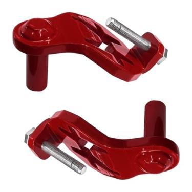 Imagem de Ｂｅｓｇａ 2pcs t post gate dobradiça pinos de ferro portão de um post t fácil de instalar portões pesados ​​cabide para jardim de quintal, Vermelho