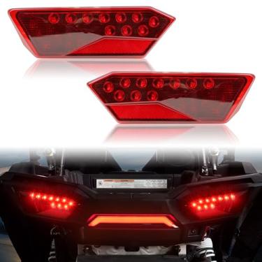 Imagem de SAUTVS Luzes traseiras de LED para RZR 900 XP 1000 14-19, luzes traseiras vermelhas de freio traseiro para Polaris RZR 900 1000 S XP Turbo 2014-2019/RZR Trail 2020-23 acessórios (2 peças, #2412341
