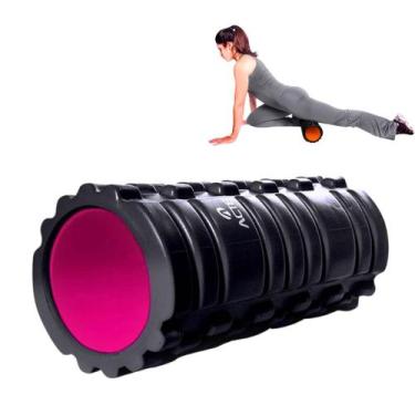 Imagem de Rolo Ranhuras Massagem Foam Roller Liberacao Miofascial Fisioterapia M
