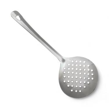 Imagem de Escumadeira de Inox Grande 32cm com Suporte Arroz Risotos