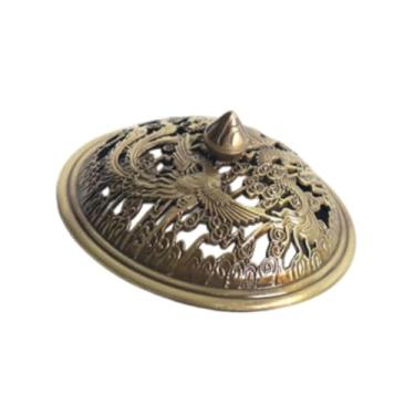 Imagem de IEUDNS Tampa de incensário de disco, tampa de incensário com design oco, bobina elegante, clássica, mini capa de queimador, enfeites de mesa para banheiro, Forma de Dragão