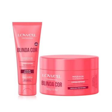 Imagem de 1529LW Kit Lowell Blinda Cor Leave-in+mascara hidrata fixa cor-Feminino