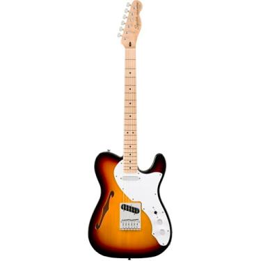 Imagem de Fender Guitarra Elétrica Squier Affinity Series Telecaster Thinline - Sunburst De 3 Cores Com Escala De Bordo