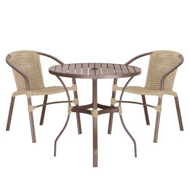 Imagem de 02 Cadeiras Floripa e Mesa Roma Trama 