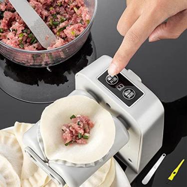 Imagem de Vdhwter Nova Máquina Automática De Fazer Bolinhos Massa Fácil 2023, Prensar Ravioli Empanada Wonton Chinesa Atualizada, Elétrica Doméstica Moldagem Rápida Para Doces Cozinha.