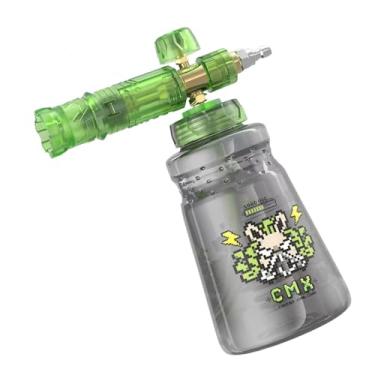 Imagem de IEUDNS Pulverizador de espuma para lavagem de carros 1L Pulverizador de espuma manual Conector rápido de 1/4 de polegada para lavagem de janelas de carros, Verde