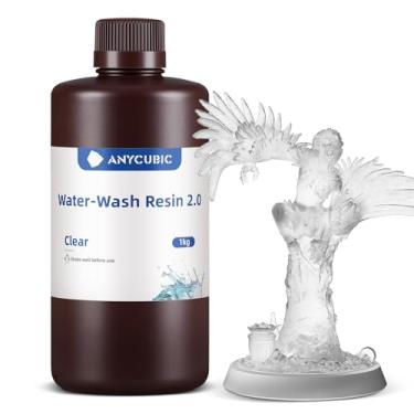 Imagem de ANYCUBIC Resina para impressora 3D, resina lavável com água, sem necessidade de álcool extra e fácil de limpar, cura rápida, baixo odor, ampla compatibilidade para todas as impressoras 3D de