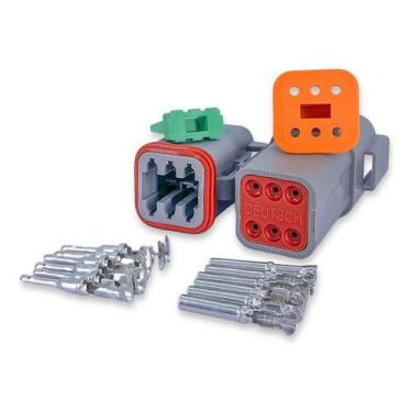 Imagem de Conector Deutsch Seis Vias Macho E Fêmea Dt06-6s Dt04-6p 6p - Genérico