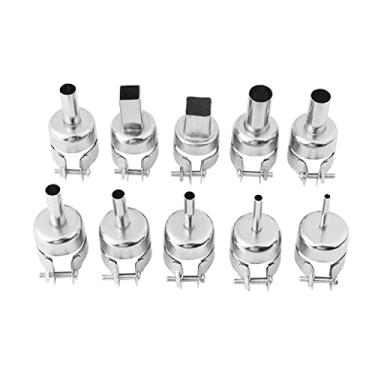 Imagem de Kit de Pistola de Calor de 10pcs, Conjunto de Bicos de Aço Inoxidável, 3mm-12mm, para 850 850A 852 852d 852d+, Estação de Solda de Ar Quente