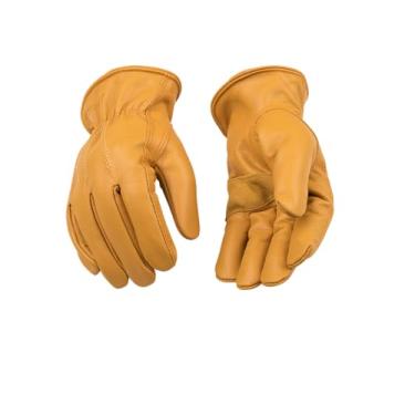 Imagem de Kinco 198HK-L-1 Full Premium Grain Cowhide, Reinforcing Leather Palm Patch, Easy-On Cuff with Elastic Wrist, Heatkeep Thermal Lining, Size: L Y
