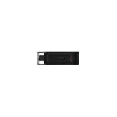 Imagem de Pen Drive 256GB Kingston DataTraveler 70, USB-C 3.2, Preto - DT70/256GB