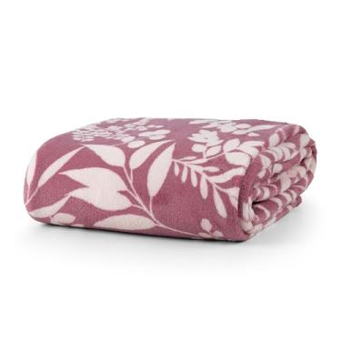 Imagem de Cobertor Queen Manta Microfibra Fleece 01 Peça (Toque Aveludado) Outono Folhas