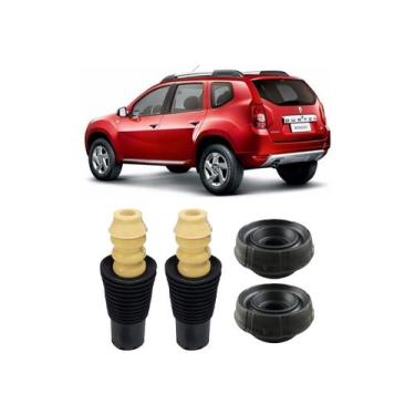 Imagem de 2 Kit Coxim Batente Coifa Traseiro Duster 4x4 2016 2017 2018 - QualyKi