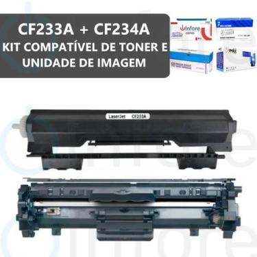 Imagem de Kit de Toner Cf233a C/ Unidade de Imagem Cf234a 34a P/ M134a M134fn M1
