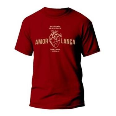 Imagem de Camiseta Algodão 30.1 O Amor Lança Fora O Medo - REF1375-Masculino