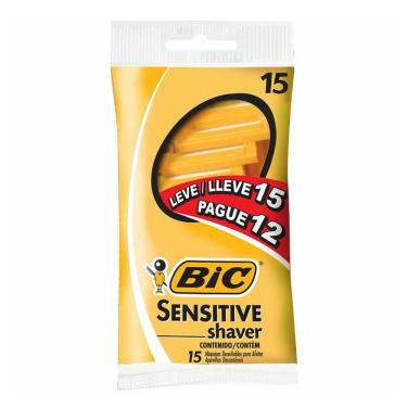 Imagem de Aparelho de Barbear Bic Sensitive Shaver Leve 15 pague 12
