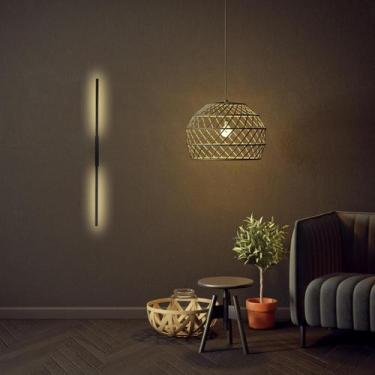 Imagem de Arandela Parede Linear Moderna Dourada 1m 10W 3.000K BIV - ilunato