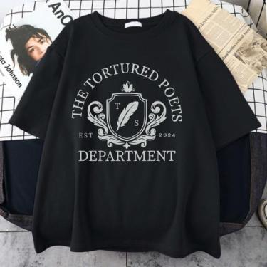 Imagem de Camiseta Taylor Swift Tortured Department Unissex - sneko, Preto, P