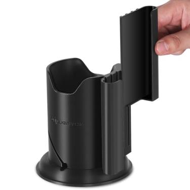 Imagem de Suporte de copo de caiaque, placa de remo para copos, acessórios de prancha de remo, pranchas de surf, canoas e acessórios de caiaque para tipos de garrafa de bebida, preto