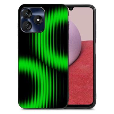 Imagem de DAMONDY Capa para BLU G64L, capas de design impressas abstratas de corpo inteiro para meninas, capa traseira de borracha macia TPU à prova de choque para celular BLU G64L - verde