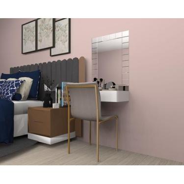 Imagem de Aparador Suspenso Gaveta Mesa de Cabeceira 100% Mdf 60cm - Gratitu.De 