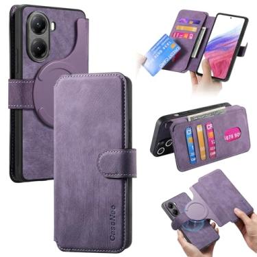 Imagem de Fofvccv Capa carteira para Xiaomi Poco X7 Pro, capa de couro flip com compartimentos para cartões, capa de telefone com suporte magnético destacável com bloqueio de RFID para Xiaomi Poco X7 Pro, CXMG