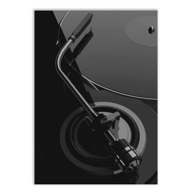 Imagem de Placa Decorativa Toca Disco Musica Dj Rap Retro Som Decoração Poster Quarto Sala