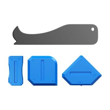 Imagem de predolo 4 peças de ferramentas de calafetagem, ferramentas de acabamento de calafetagem, selante, raspadores de rejunte para banheiro