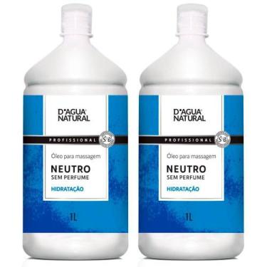 Imagem de Kit 2 Unidades Óleo para Massagem Dagua Natural Neutro 1L Sem Perfume 
