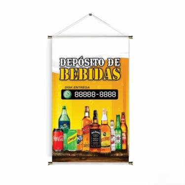 Imagem de Banner pronto Depósito de Bebidas BA 048 medida 45x70 cm arte pronta