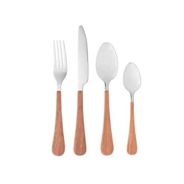 Imagem de Faqueiro Wolff Milão em Aço Inox e Cabo Amadeirado – 24 Peças