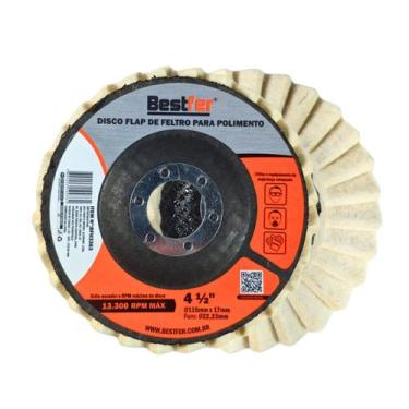 Imagem de Disco Flap Feltro de Lã Polimento 4.1/2 BFH3383 Bestfer