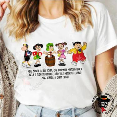Imagem de Camiseta Adulto e Infantil Turma do Chaves - Mina Store, Branco, Baby 