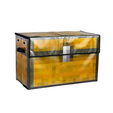 Imagem de Paladone Caixa de armazenamento Minecraft Treasure Chest – Oficialmente licenciada em World Theme Pixelated Treasure Chest para armazenar acessórios de jogos, presente para jogadores