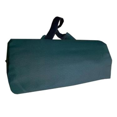 Imagem de MotiveTech Almofada de Encosto de Cabeça para Chaise Longue No Terraço, Respirável, com Faixa Elástica, Macia, Fácil de Instalar, Almofada de Encosto de Cabeça P, Verde Escuro, Tamanho real