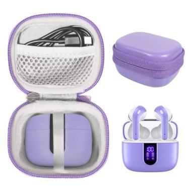 Imagem de Capa CaseSack para fones de ouvido Bluetooth TAGRY X08 (roxa)
