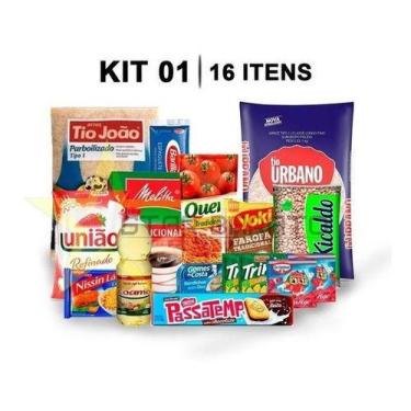 Imagem de Cesta Básica Completa Itens Essenciais Com 16 Itens - Higipack