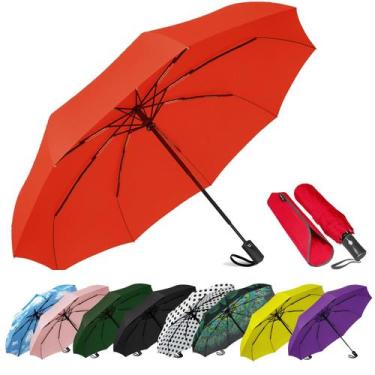 Imagem de Guarda-chuva de viagem SIEPASA Windproof Compact Auto Open/Close Red