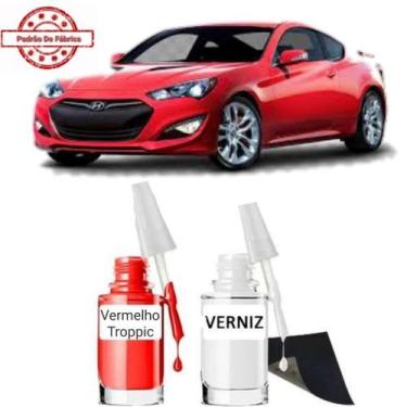 Imagem de Tinta Tira Risco Hyundai Veloster Cor Vermelho Troppic