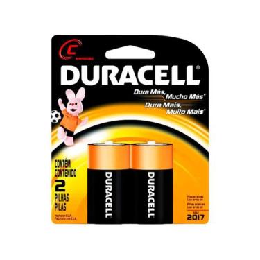 Imagem de Pilha Alcalina Media Duracell C Cartela com 2 Unidades