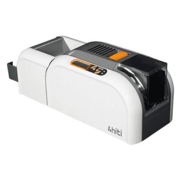 Imagem de Impressora de cracha pvc colorido hiti cs200e com flipper