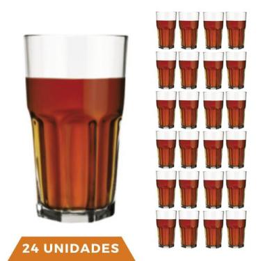 Imagem de 24 Copo Bristol Redondo Luxo Vidro Transparente 410ml Nadir - NADIR FI