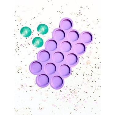 Imagem de R476 molde de silicone círculos 3cm 15cavidades resina - confeitaria d