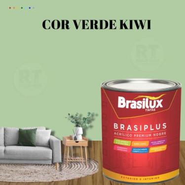 Imagem de Tinta Semi Brilho Verdes Parede 800ml Brasiplus Acrílica Lavável. - BR