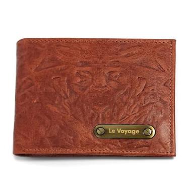 Imagem de Carteira Masculina De Couro Slim Para Cartões Cnh Cédulas - Le Voyage,