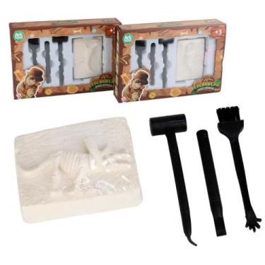 Imagem de Brinquedo Arqueologia Dinossauros Escavação 4 Peças Sortidos - Ark Toy