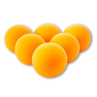 Imagem de Kit 6 Bolas de Tênis de Mesa, Bolinhas de Ping Pong, Cor Laranja, Tamanho 40mm, Ideal Para Treino, Jogo Amador e Lazer