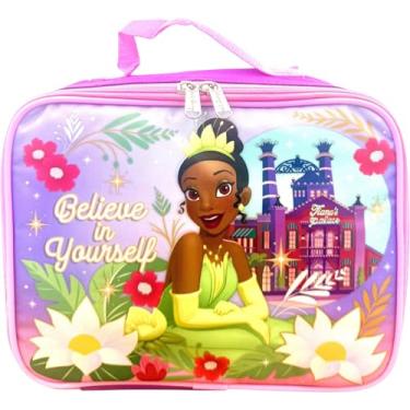 Imagem de Lancheira térmica infantil licenciada pela Disney (Tiana-roxa)
