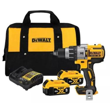 Imagem de Furadeira Dewalt Dcd996 20v e 2 Baterias 5ah e Carreg Biv